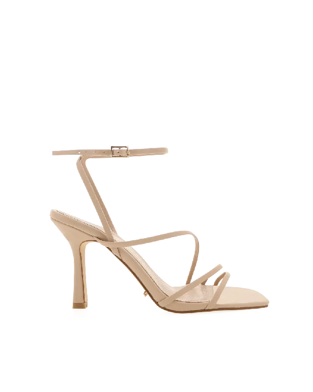 comfortable high heels for women’s business wear -SYLVIA - NUDE