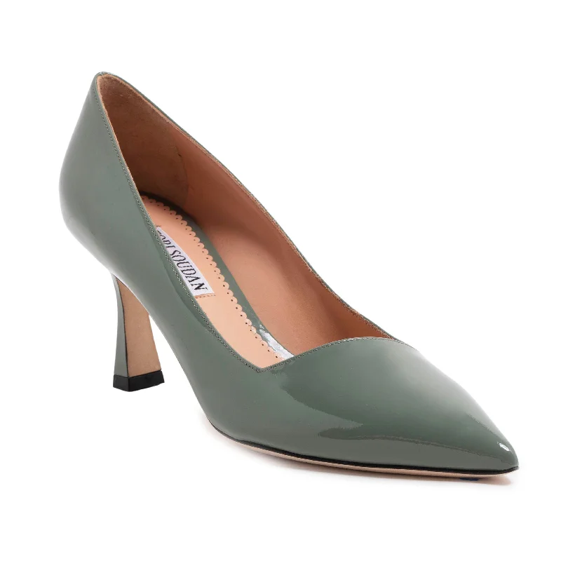 trendy shoes for women’s summer adventures -Kamala Pump -  Sage Green (Mid-Heel)