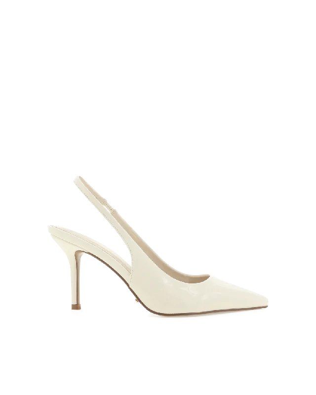 stylish pumps for women’s office outfits -KACIA - BONE PATENT