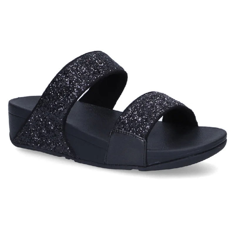 women’s classic flats for everyday wear -Lulu Glitter Synthetic Women's Slides Sandals