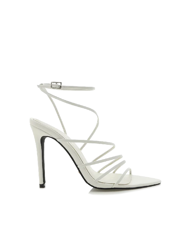 women’s chic flats for sophisticated outfits -PREACH - WHITE