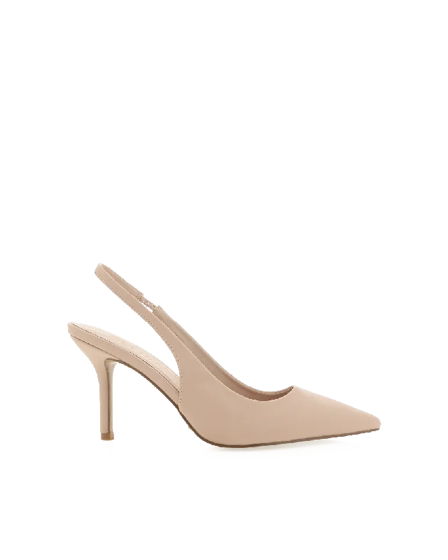 women’s cozy shoes for indoor wear -KACIA - NUDE