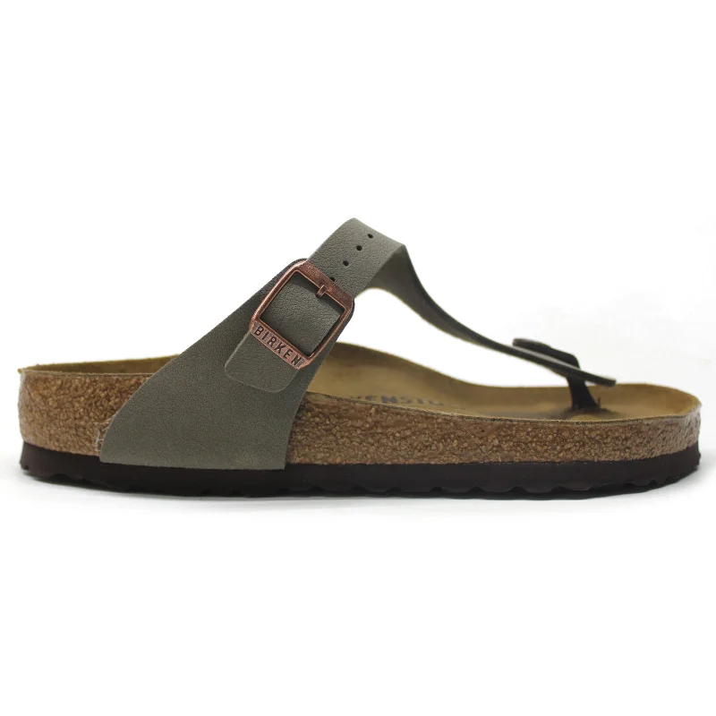 women’s comfortable mules for summer -Gizeh Birko-Flor Nubuck Women's Sandals