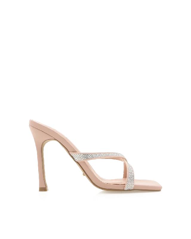 elegant sandals for women’s evening parties -YASIN - NUDE-DIAMANTE