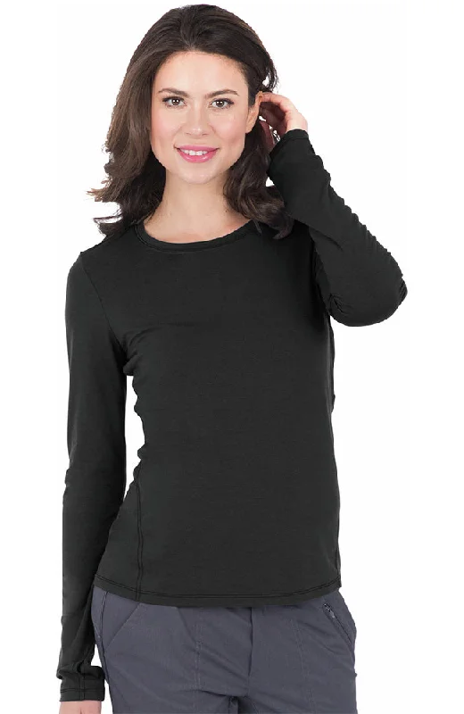 comfortable women’s loungewear for home -Healing Hands Women's Mackenzie Long Sleeve Scrub Top