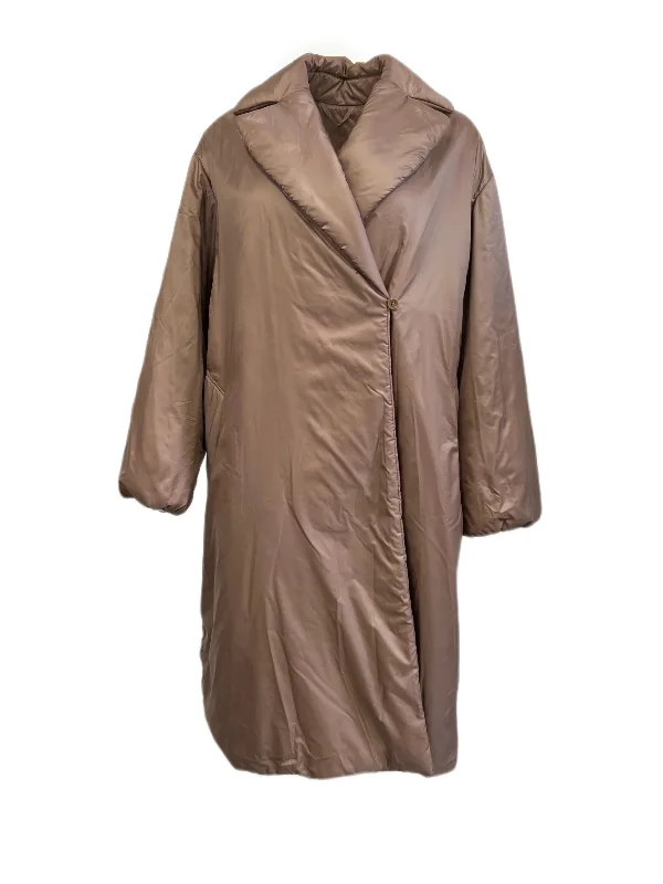 chic women’s tops for casual weekends -MAX MARA Women's 'The Cube' Greenco Beige Cameluxe Long Coat