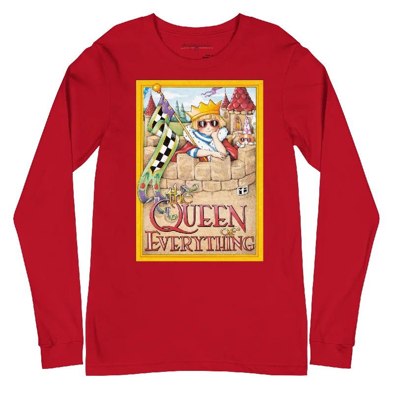 fashionable sweaters for women’s cold weather -Queen of Everything Unisex Long Sleeve Shirt