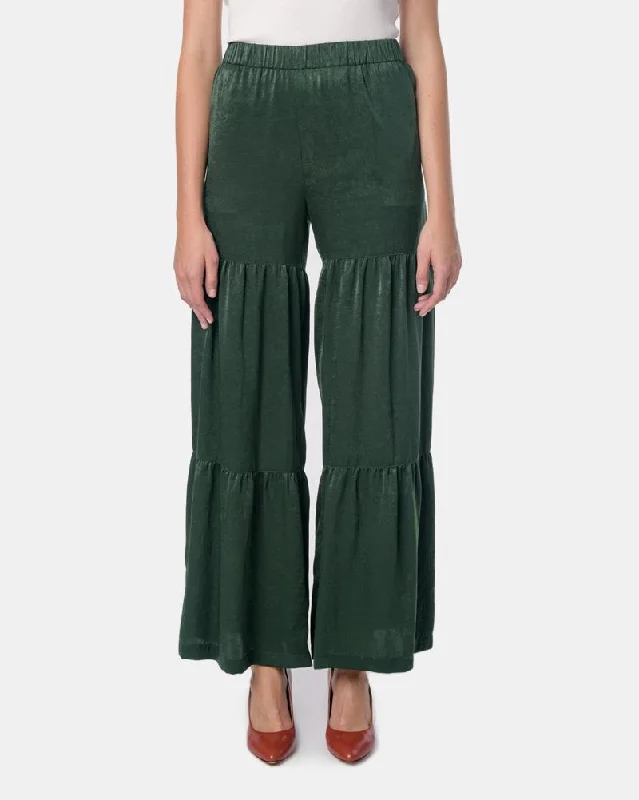 stylish women’s skirts for work and play -Mia Pull On Pant in Hunter Green