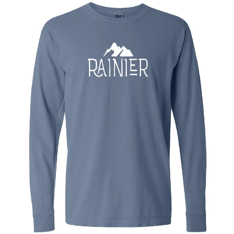 elegant women’s blouses for dinner parties -Mount Rainier National Park Comfort Colors Long Sleeve TShirt