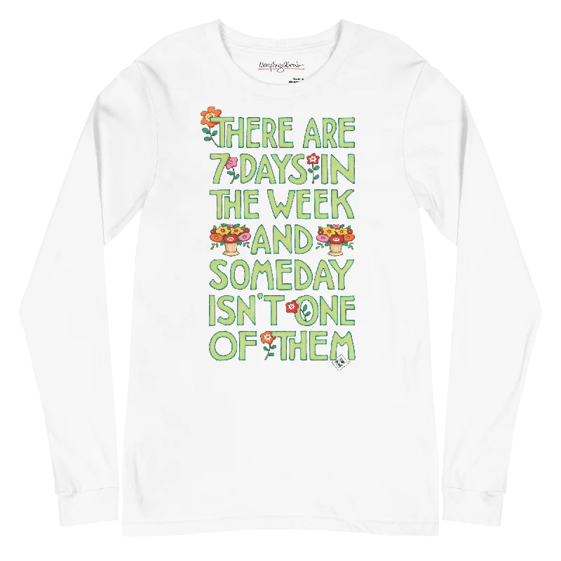 chic dresses for women’s summer evenings -Someday Unisex Long Sleeve T-Shirt