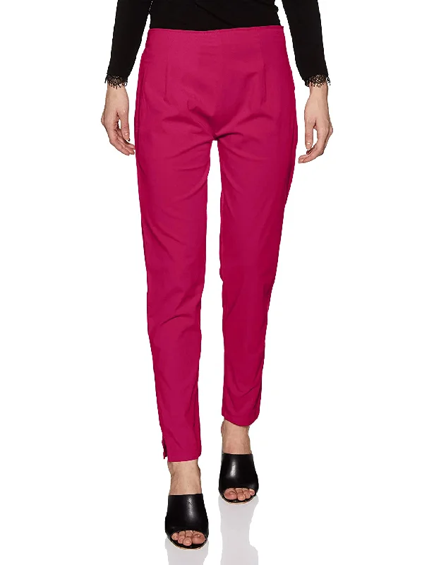 trendy dresses for women’s business events -Rupa Softline Pink Women's Cotton Pants