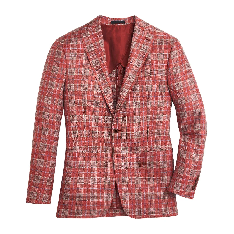 women’s stylish jackets for every occasion -Di Pray Apple Plaid Sport Coat