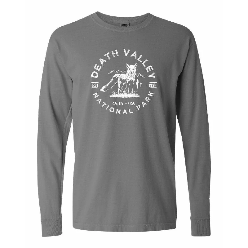 cozy women’s coats for cold winter days -Death Valley National Park Comfort Colors Long Sleeve T Shirt