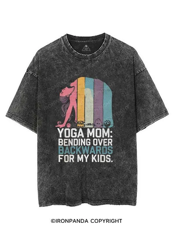 women’s formal dresses for corporate events -Yoga Mom Bending Over Backwards for My Kids VINTAGE GYM SHIRT