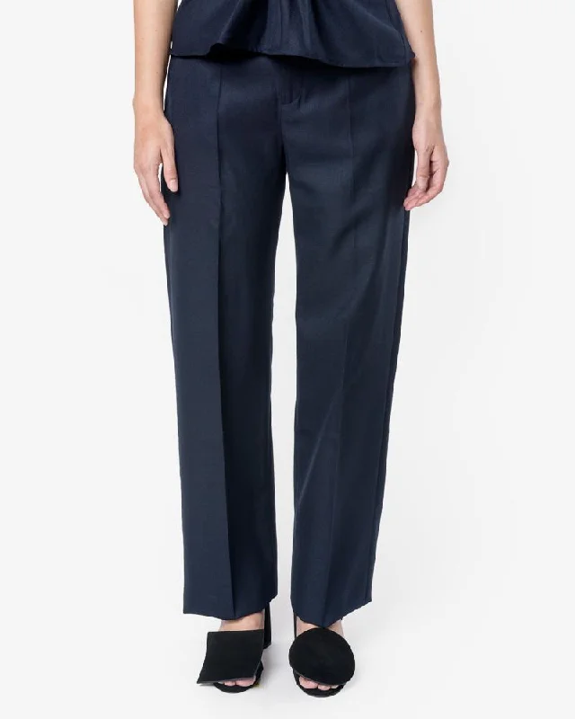 fashionable dresses for women’s formal gatherings -Le Pantalon Taille in Navy