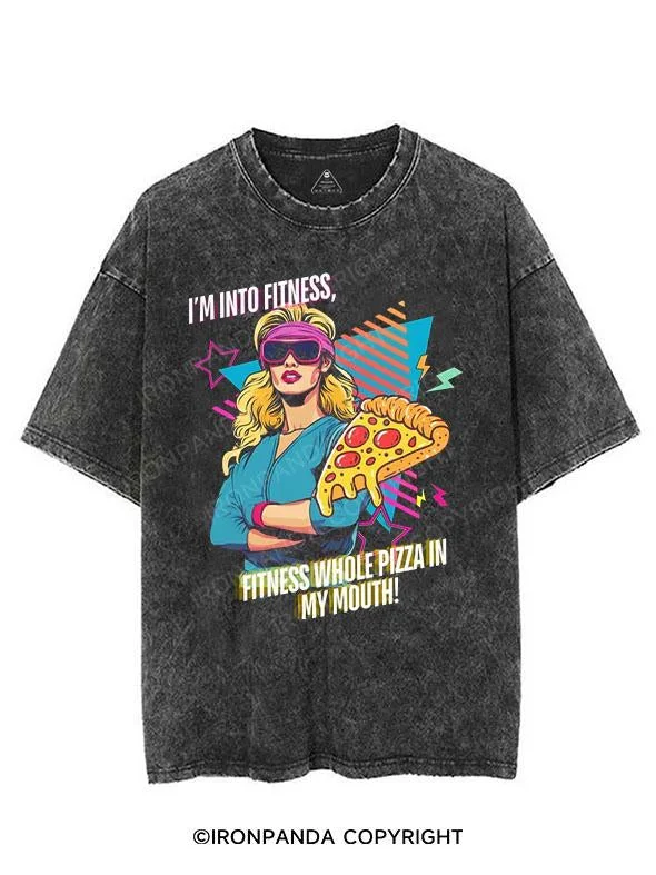 women’s tailored coats for winter fashion -I'm Into Fitness Pizza In My Mouth VINTAGE GYM SHIRT