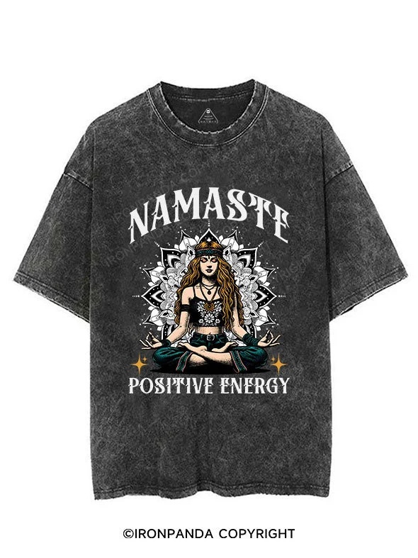 women’s versatile skirts for multiple occasions -NAMASTE POSITIVE ENERGY VINTAGE GYM SHIRT