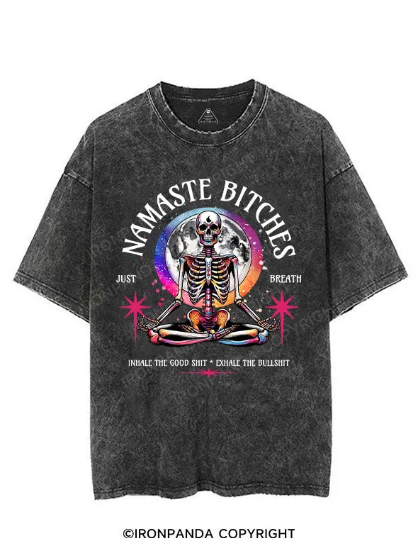 women’s professional dresses for office attire -Namaste Bitches VINTAGE GYM SHIRT