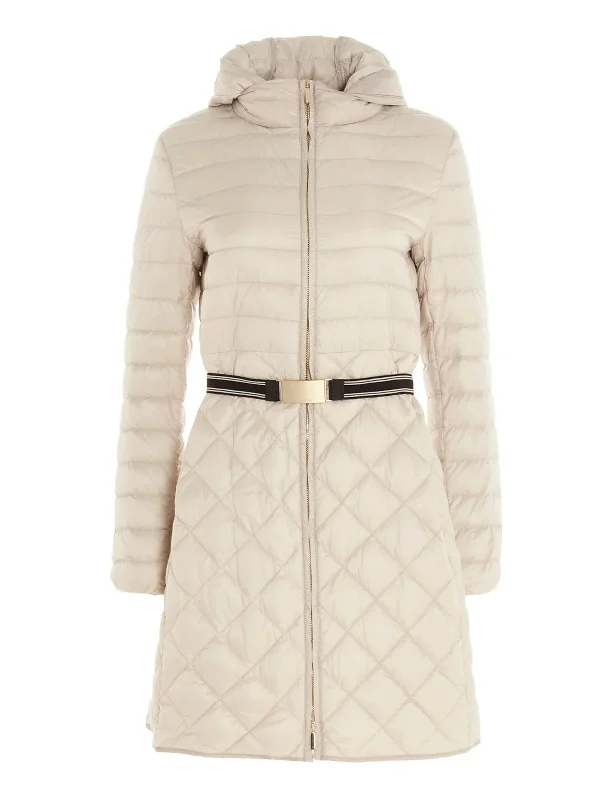 casual jumpsuits for women’s relaxed style -MAX MARA Women's 'The Cube' Trev Cream Quilted Coat