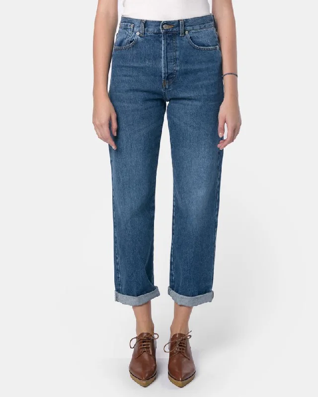 women’s trendy shirts for work or play -Pisco Denim Pant in Indigo 2