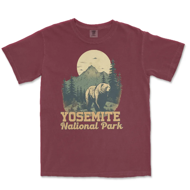 cozy women’s coats for cold winter days -Yosemite National Park Comfort Colors T Shirt