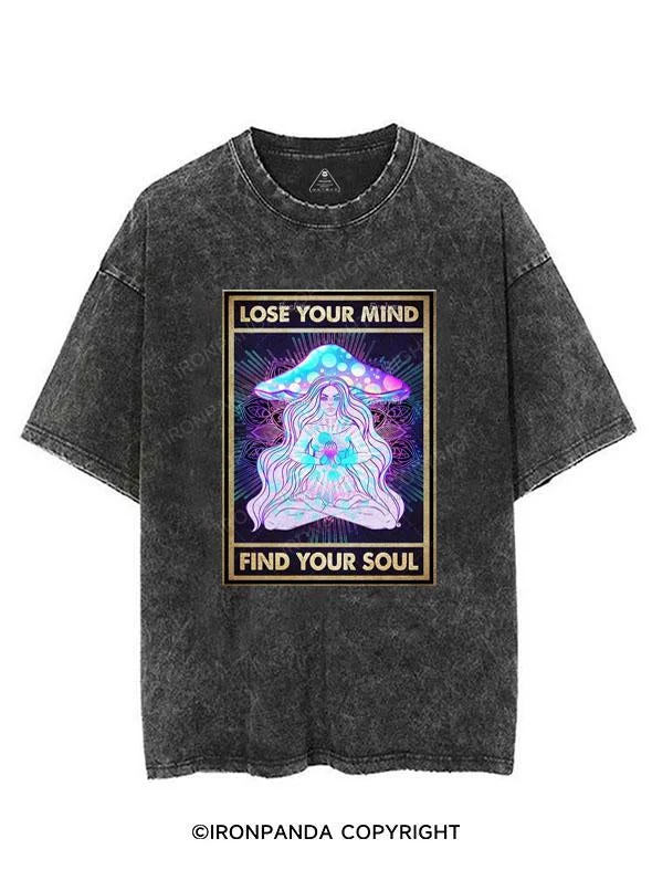 fashionable cardigans for women’s spring wardrobe -Lose Your Mind Find Your Soul VINTAGE GYM SHIRT