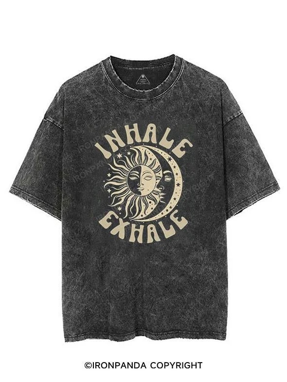 elegant women’s dresses for business dinners -INHALE EXHALE VINTAGE GYM SHIRT