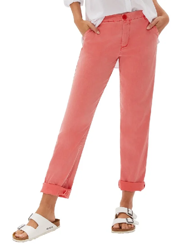 women’s fashionable loungewear for weekends -ecru Mitchell Roll Cuff Chino