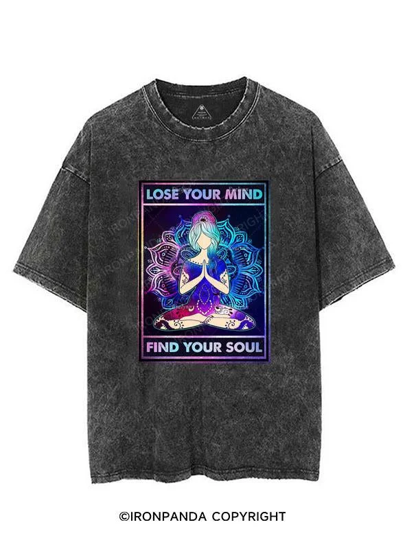 women’s dresses with vintage style -Lose Your Mind Find Your Soul VINTAGE GYM SHIRT