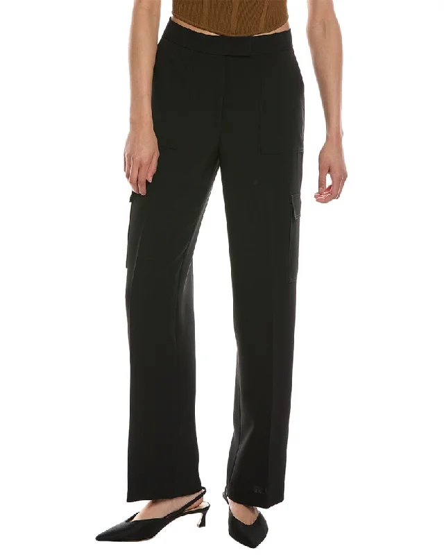 women’s trendy tops for active days -Anne Klein Fly Front Wide Leg Cargo Trouser