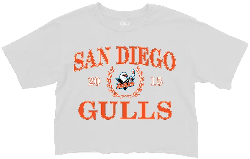 sophisticated women’s pantsuits for business wear -Women's San Diego Gulls Cropped Clean Slate Tee