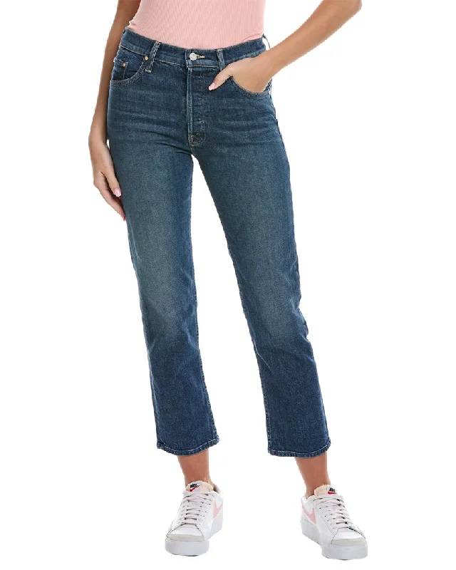 elegant women’s blouses for dinner parties -MOTHER Denim The Tomcat Ankle Cannonball Straight Leg Jean