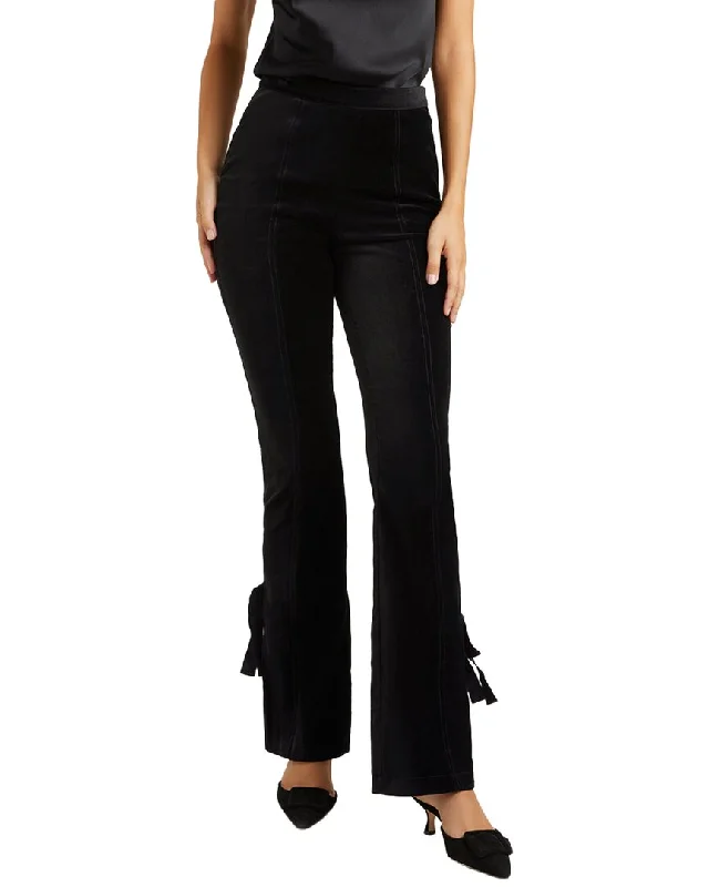 stylish women’s skirts for work and play -Cinq à Sept Velvet Long Lou Pant