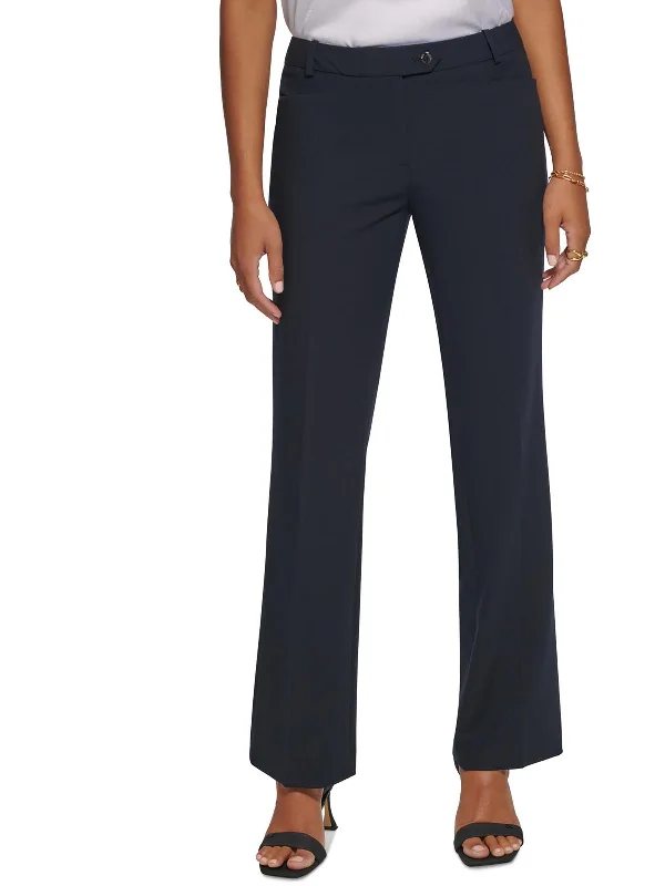 women’s relaxed pants for weekend looks -Womens Low Rise Modern Fit Straight Leg Pants