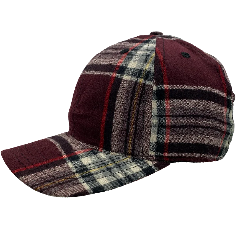 Burgundy Plaid Wool 056-004