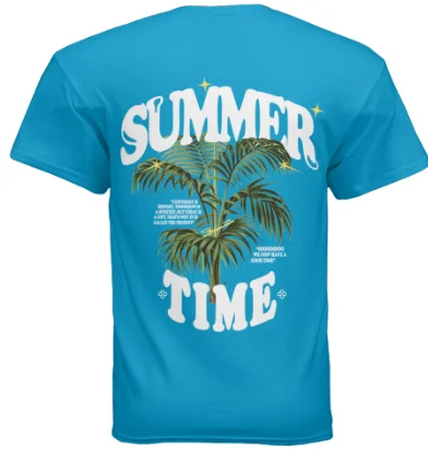 versatile dresses for women’s travel style -SUMMERTIME T-Shirt Lagoon BLUE