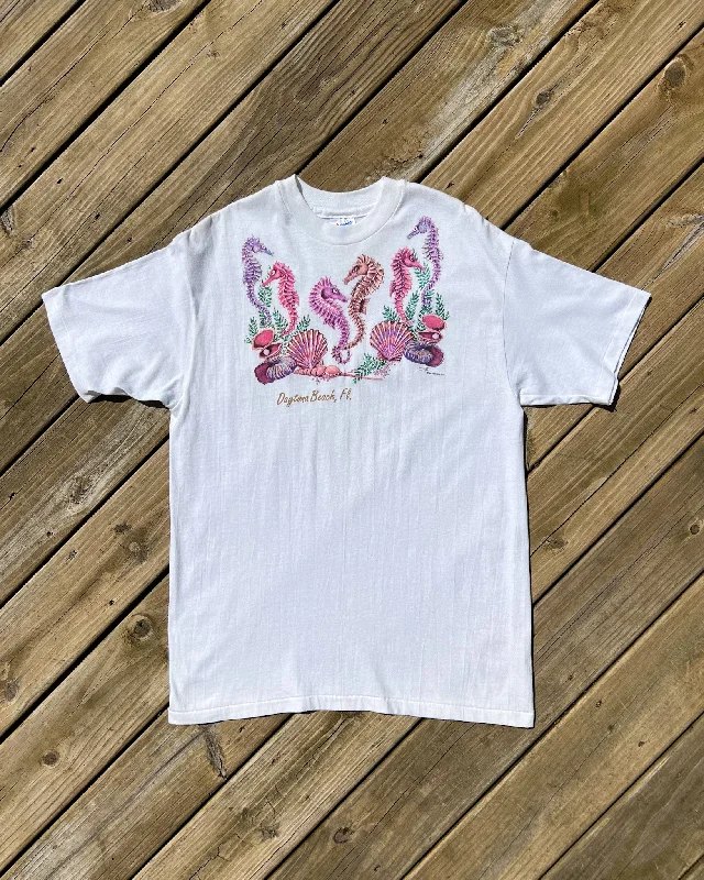 comfortable women’s pants for travel -Vintage 90s Seahorse Tee