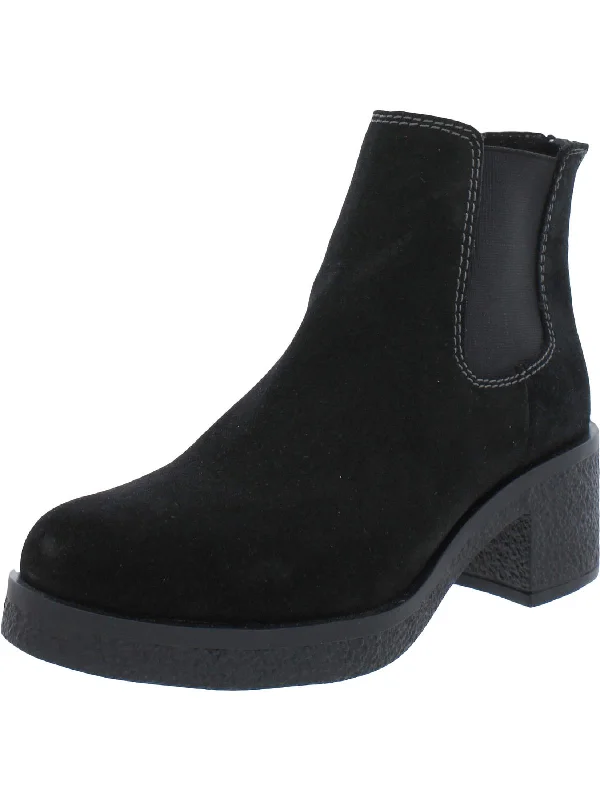 comfortable sneakers for women’s casual wear -Liya Womens Suede Booties Chelsea Boots