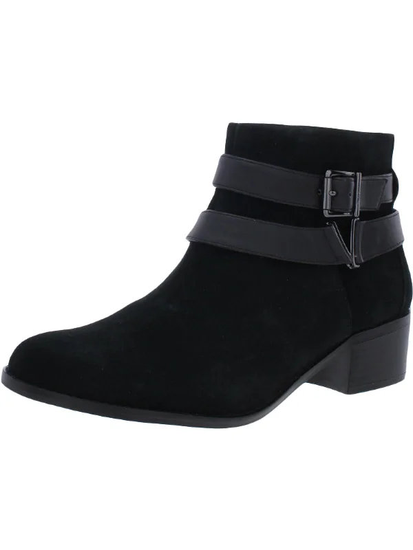 women’s cozy shoes for indoor wear -Mana Womens Leather Orthaheel Ankle Boots