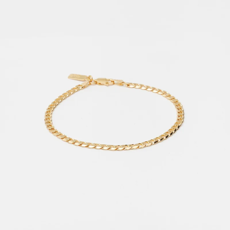 statement gold rings for women’s evening events -Cuban Bracelet in Gold for Him