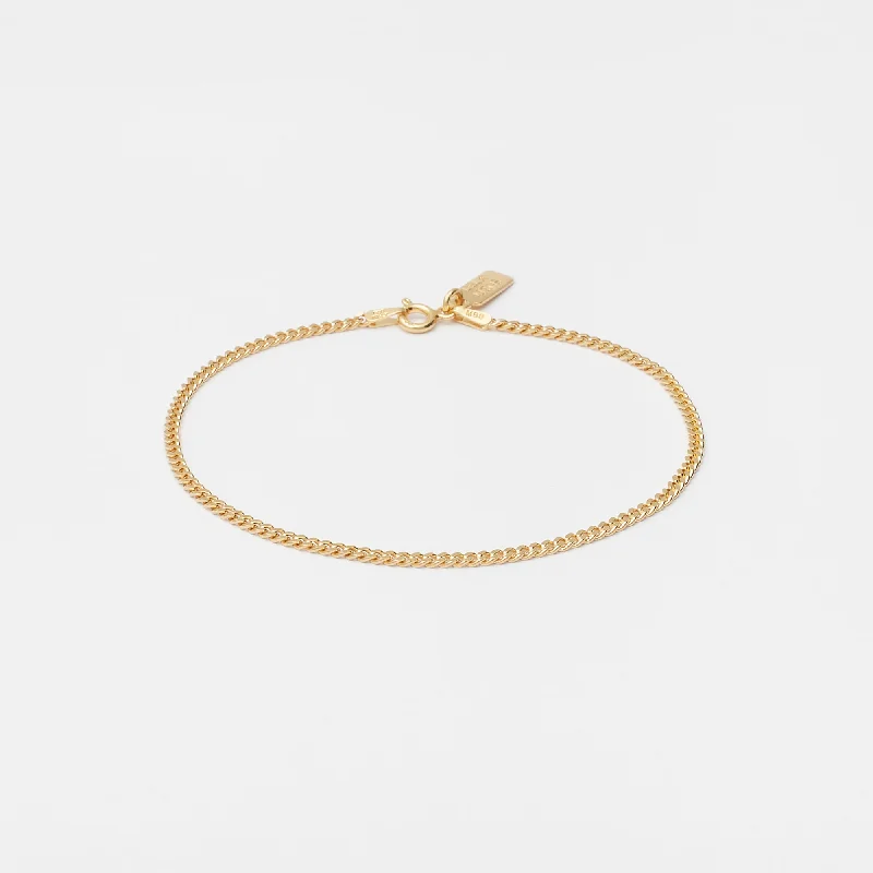 luxurious diamond necklaces for elegant outfits -Baby Cuban Bracelet in Gold for her