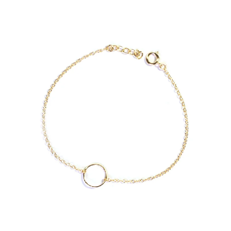 women’s personalized bracelets with custom engravings -Circle Bracelet