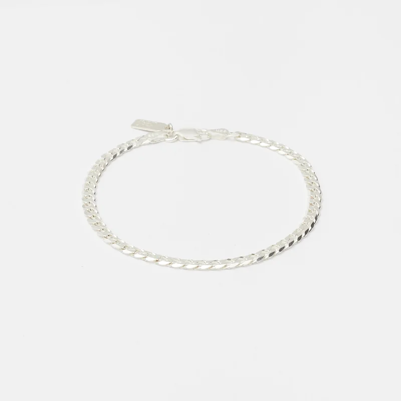 sophisticated silver necklaces for formal events -Cuban Bracelet in Silver for her