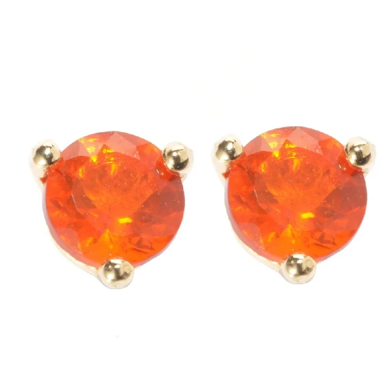 women’s vintage-inspired jewelry for unique looks -925 Sterling Silver Fire Opal stud Earrings