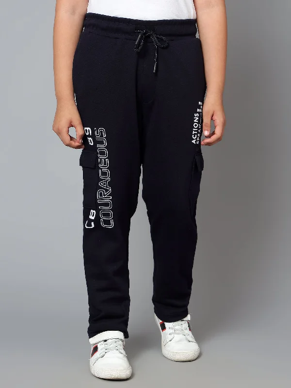 chic women’s outerwear for fall fashion -Boys Casual Navy Blue Track Pants