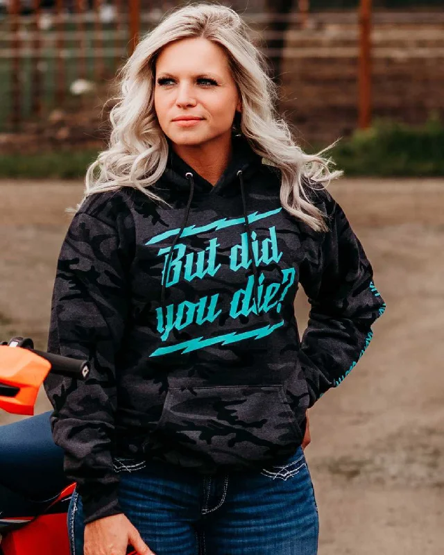 chic women’s dresses for cocktail parties -But Did you Die Unisex Hoodie Camo