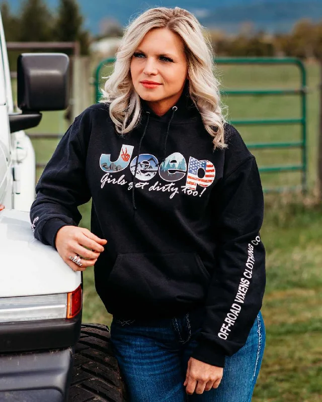 women’s stylish cardigans for 2025 trends -Jeep Girl Unisex Pullover Hoodie