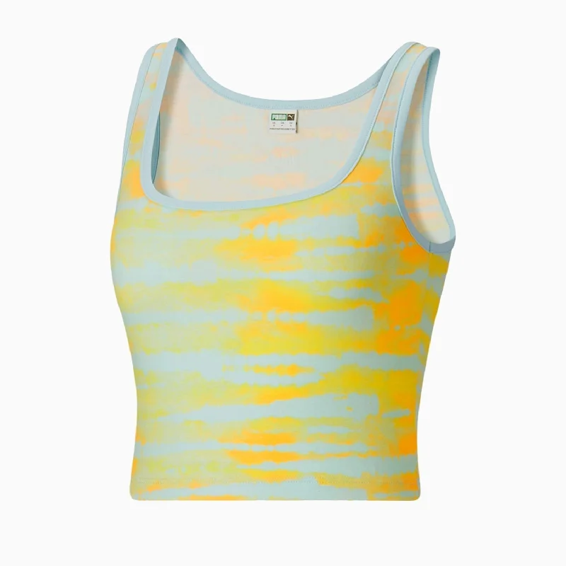 chic skirts for women’s office wear -Women's Tie Dye Tank Top