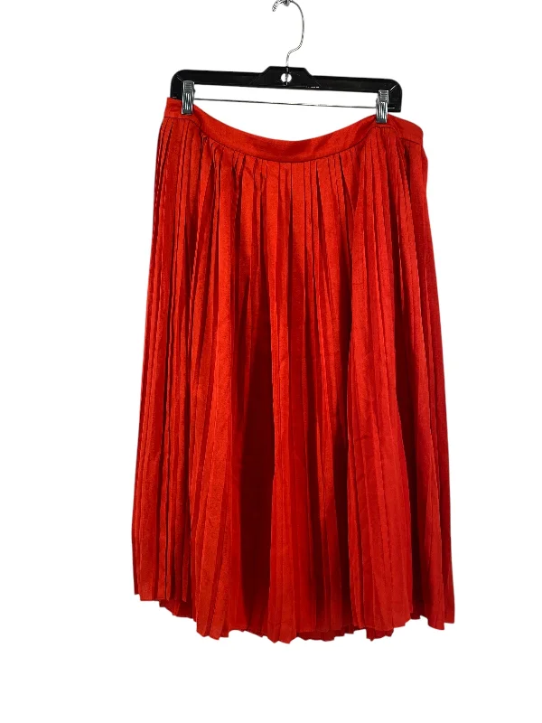 chic women’s outerwear for fall fashion -Skirt Maxi By Banana Republic In Red, Size: 14