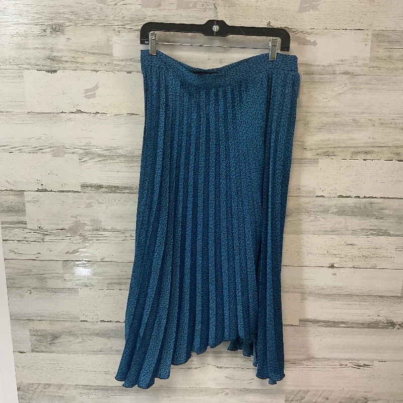 women’s cozy sweaters for chilly fall days -Skirt Midi By Banana Republic In Blue, Size: L